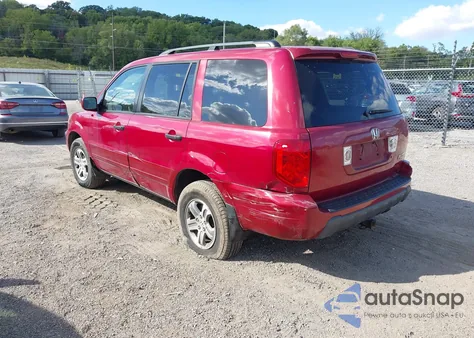 2005 Honda Pilot Ex-L from USA, damaged, VIN 5FNYF18545B068186